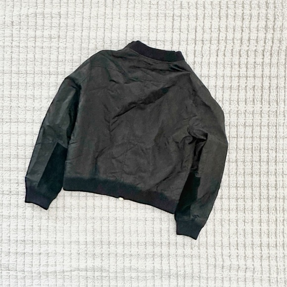 Frame Women's Black Bomber Jacket - Picture 3 of 5